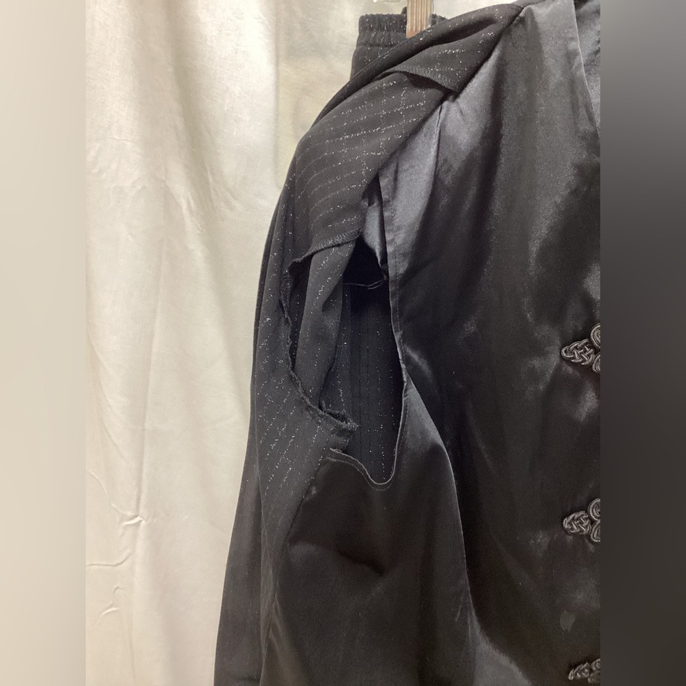 Leslie Fay Black Striped Suit - Picture 3 of 7